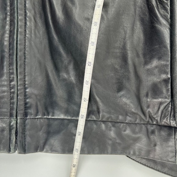 Wilsons Leather Pelle Studio Black Jacket Men 2X Thinsulate Lined Y2K Zip Coat - Picture 8 of 16